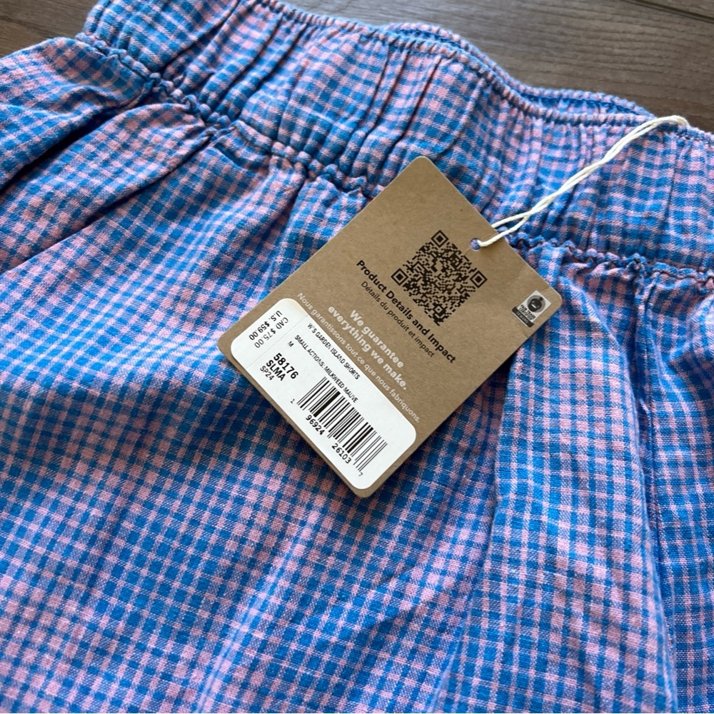 Womens Patagonia Garden Island Shorts Blue/Pink - Picture 5 of 7